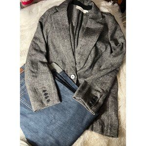 Astr the label herringbone oversized blazer